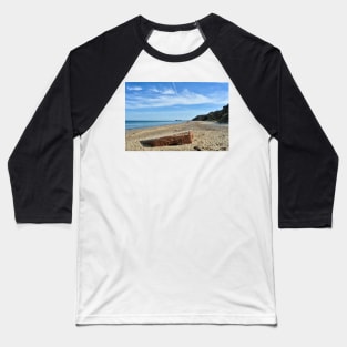 World War Two pillbox on the beach, Norfolk Baseball T-Shirt